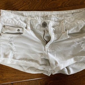 White American Eagle Festival Shorts